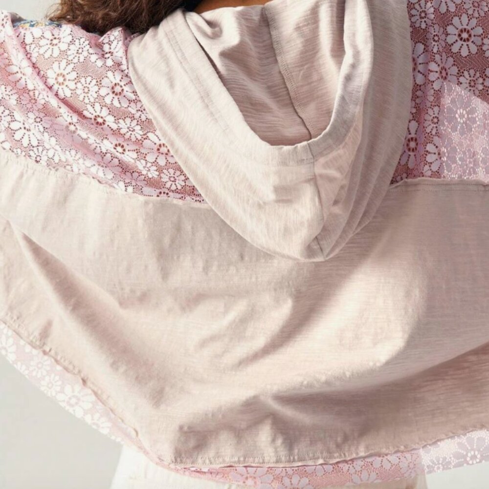 POL Floral Peace Sign Blouse - Pink and Blue - Picture 3 of 13